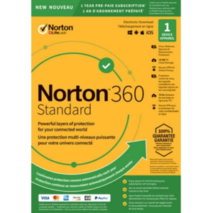 Norton 360 Standard - 1-Year / 1-Device - UK/Europe
