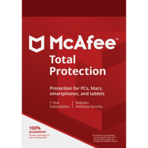 McAfee Total Protection, 10 Devices – 1 Year 2021